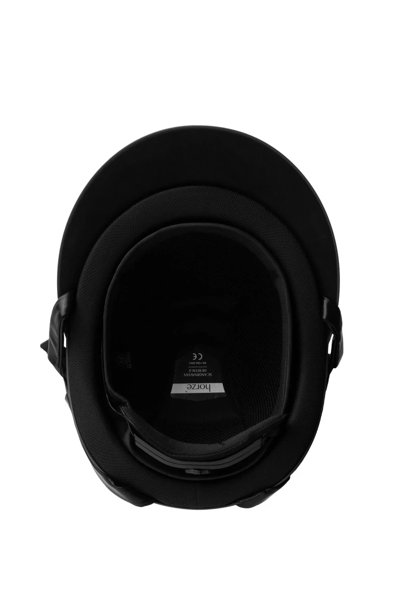 HORZE kask jeździecki AURORA czarny/srebrny 58-60