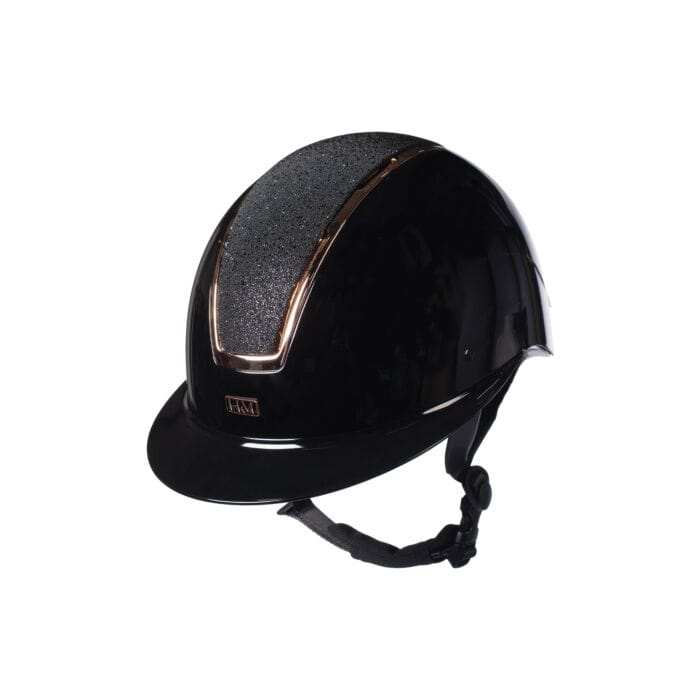 HKM kask jeździecki LADY SHIELD BRILLANT black/rose gold 58-60
