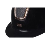 HKM kask jeździecki LADY SHIELD BRILLANT black/rose gold 55-57
