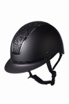 HKM kask jeździecki LADY SHIELD ELEGANT czarny/srebrny 55-57