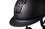 HKM kask jeździecki LADY SHIELD ELEGANT czarny/srebrny 55-57