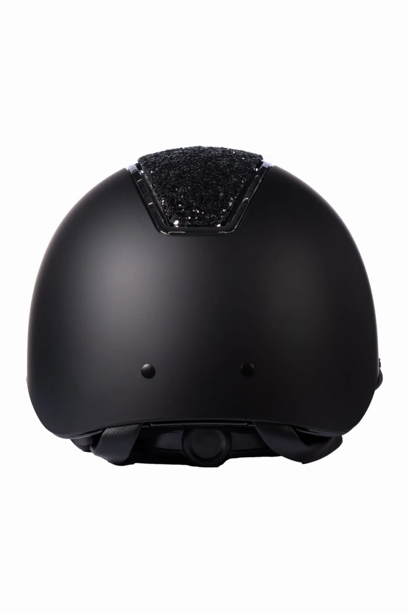 HKM kask jeździecki LADY SHIELD ELEGANT czarny/srebrny 55-57