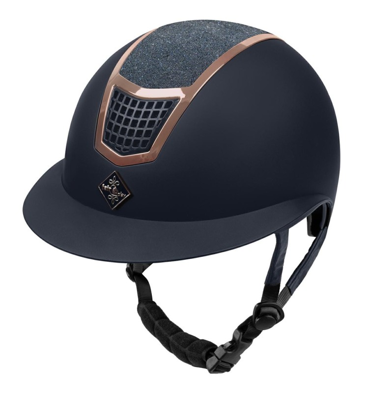 FAIR PLAY kask jeździecki QUANTINUM ECLIPSE ROSEGOLD granatowy L 59-61
