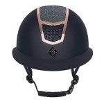 FAIR PLAY kask jeździecki QUANTINUM ECLIPSE ROSEGOLD granatowy L 59-61