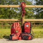 QHP torba na kask jeździecki SUNSET RED