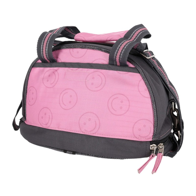 QHP torba na kask jeździecki CHERRY PINK