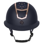FAIR PLAY kask jeździecki QUANTINUM CHIC rosegold granatowy, szeroki daszek L 59-61