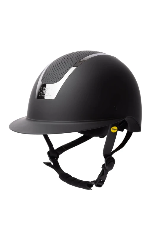 B Vertigo ZENITH MIPS kask jeździecki czarny/metaliczny 55-57