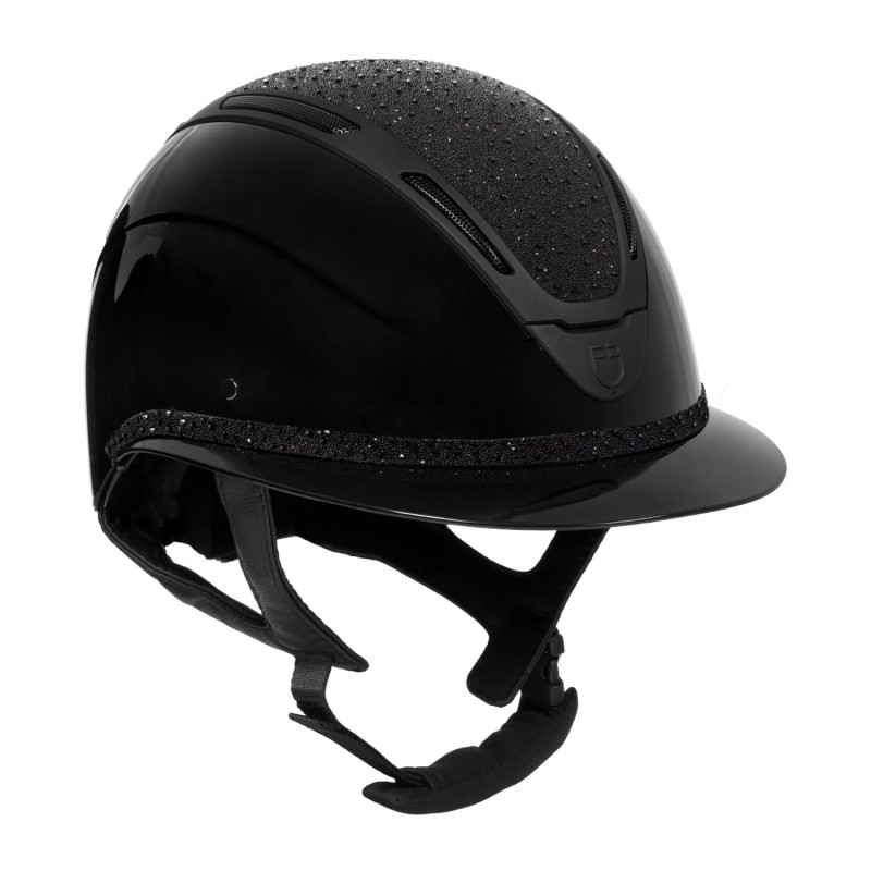 EQUESTRO kask jeździecki APOCALIPSE czarny 52-54 cm S
