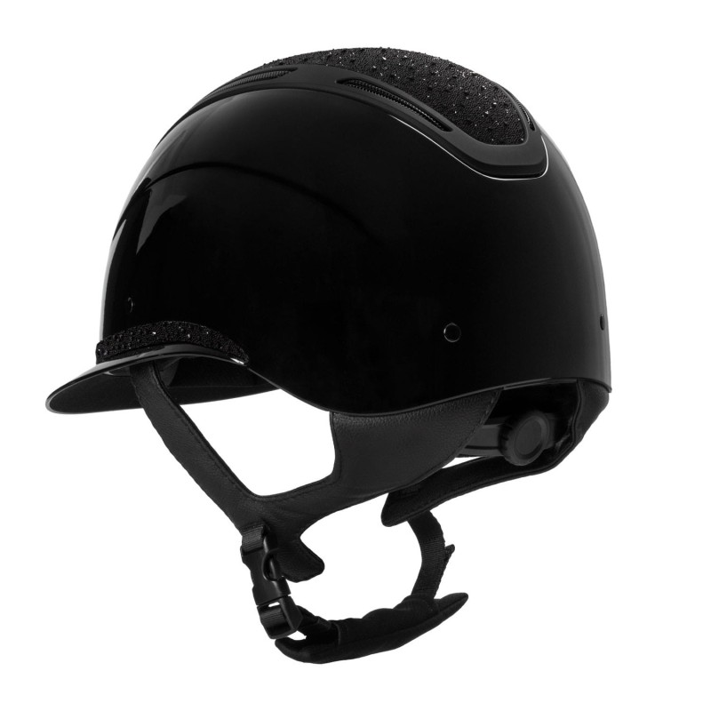 EQUESTRO kask jeździecki APOCALIPSE czarny 52-54 cm S