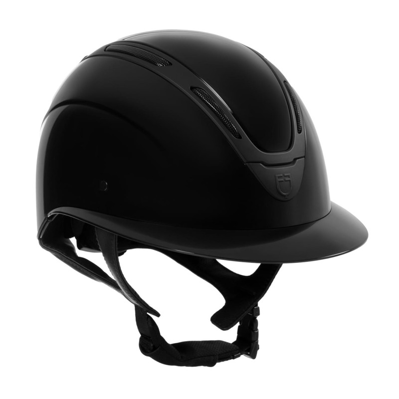EQUESTRO kask jeździecki APOCALIPSE czarny błyszczący 55-57 cm M