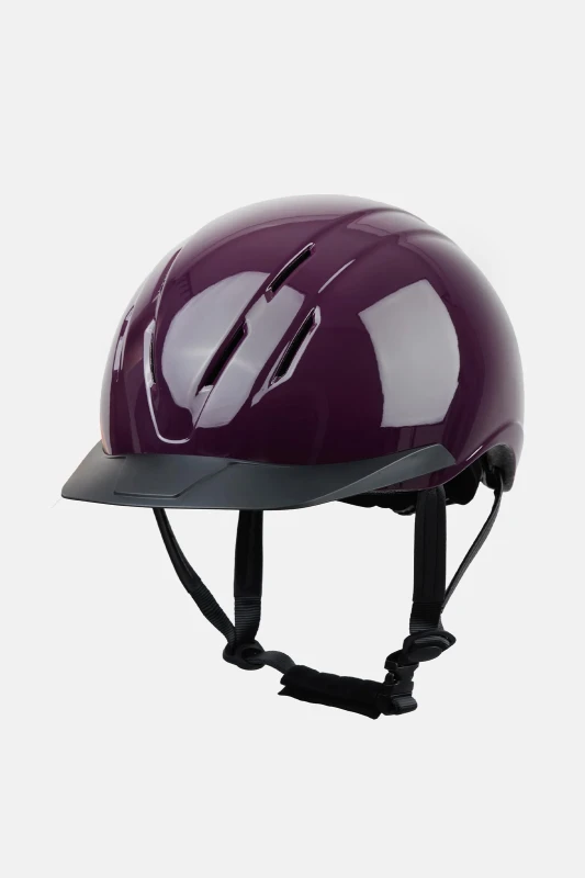 HORZE kask jeździecki Guardian Gloss ERT fioletowy S