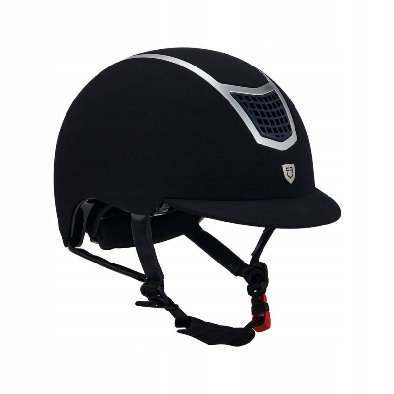 EQUESTRO kask jeździecki ECLIPSE granatowy/srebrny 59-61 L