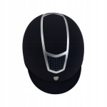 EQUESTRO kask jeździecki ECLIPSE granatowy/srebrny 59-61 L