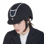 EQUESTRO kask jeździecki ECLIPSE granatowy/srebrny 59-61 L