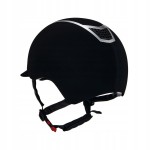 EQUESTRO kask jeździecki ECLIPSE czarny/srebrny 59-61 L