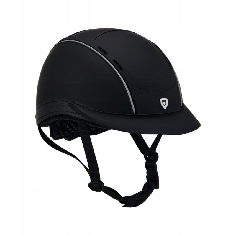EQUESTRO kask jeździecki PHANTOM czarny 52-56 S/M