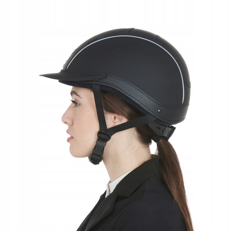 EQUESTRO kask jeździecki PHANTOM czarny 52-56 S/M