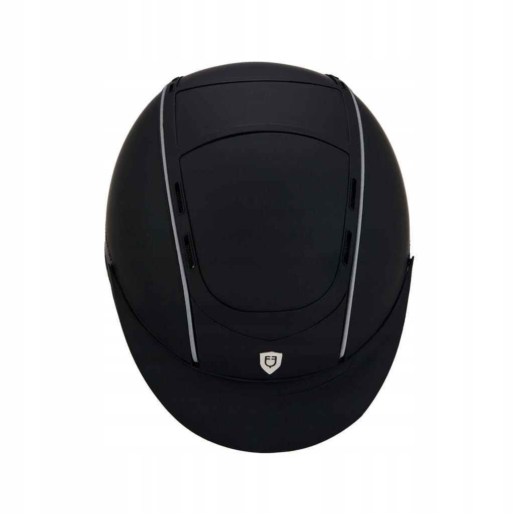 EQUESTRO kask jeździecki PHANTOM czarny 52-56 S/M