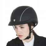 EQUESTRO kask jeździecki PHANTOM czarny 52-56 S/M