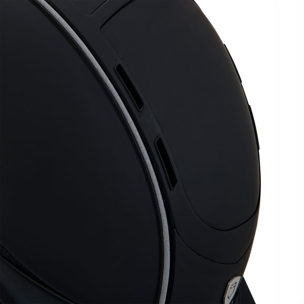 EQUESTRO kask jeździecki PHANTOM czarny 52-56 S/M