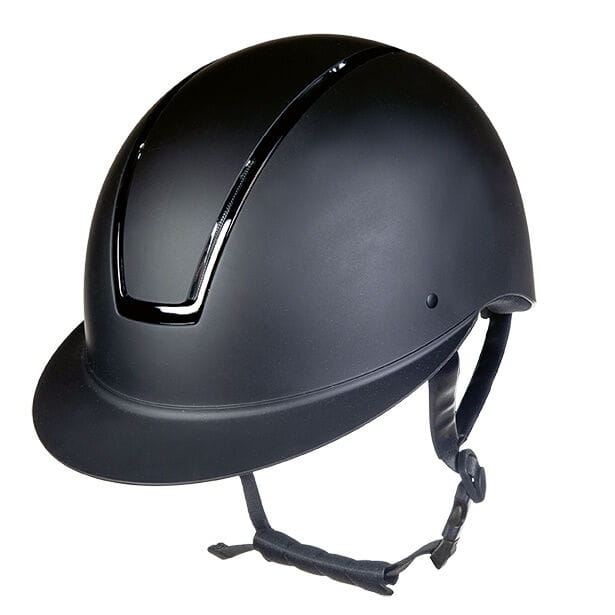 HKM kask jeździecki LADY SHIELD BLACK \ SHINY BLACK 55-57cm