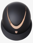 EQUESTRO kask jeździecki GALAXY 55-57 CZARNY/ROSE GOLD DAMSKI