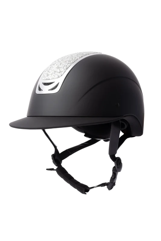HORZE kask jeździecki ARIX II CRYSTAL BLACK / SILVER 052-X-054