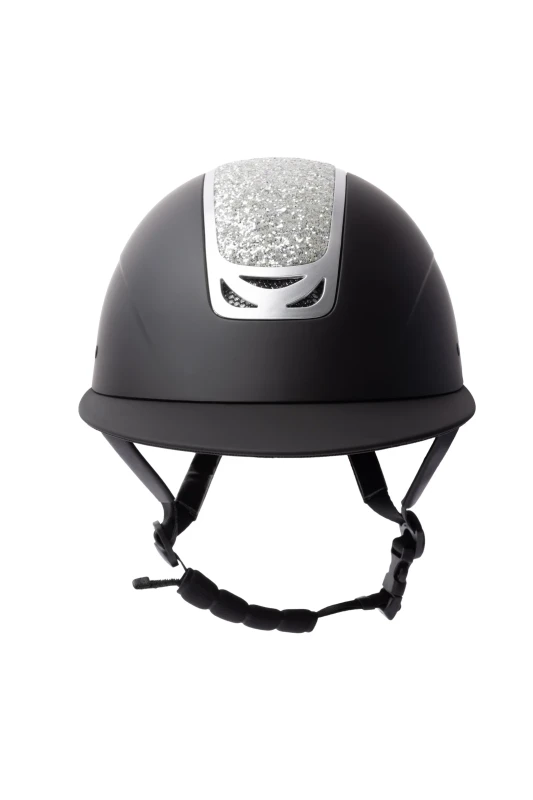 HORZE kask jeździecki ARIX II CRYSTAL BLACK / SILVER 052-X-054