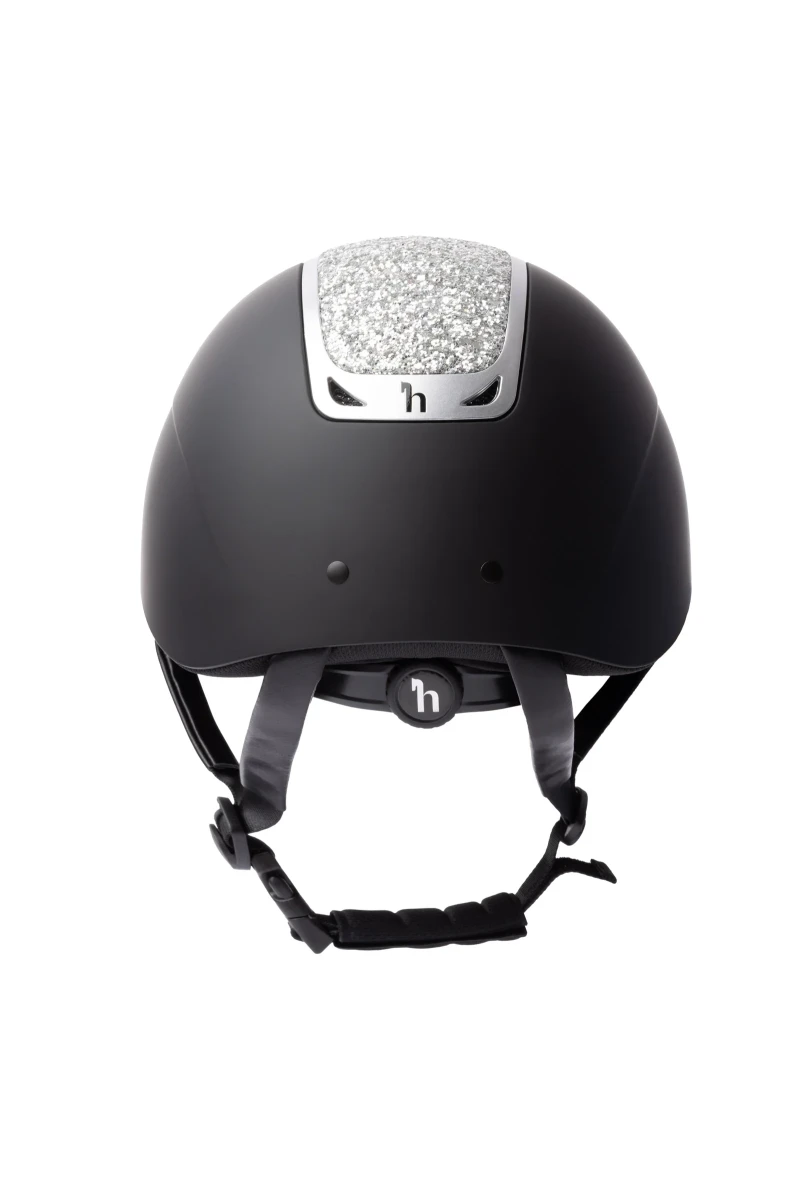 HORZE kask jeździecki ARIX II CRYSTAL BLACK / SILVER 052-X-054