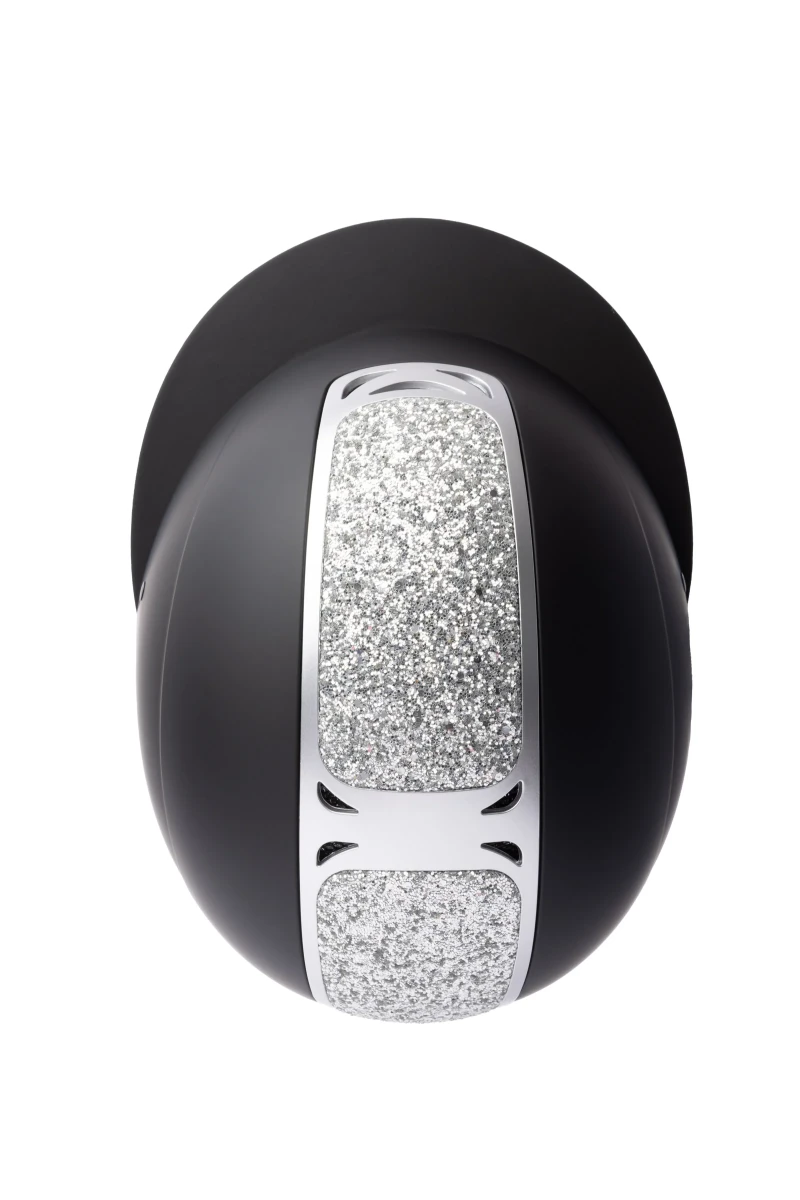 HORZE kask jeździecki ARIX II CRYSTAL BLACK / SILVER 052-X-054