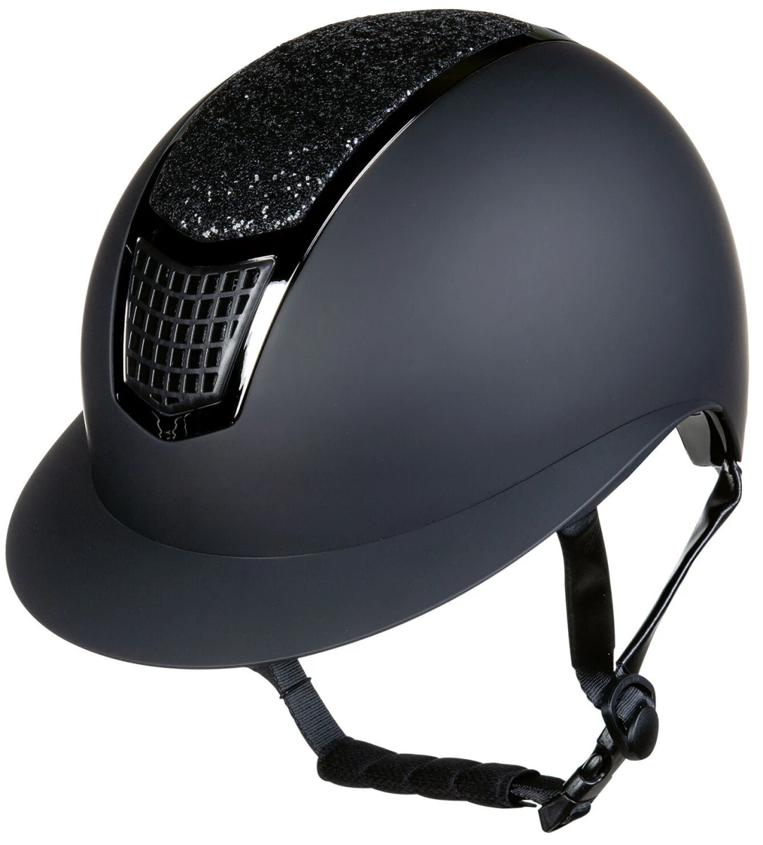 HKM kask jeździecki GLAMOUR SHIELD BLACK BLACK 59-61cm