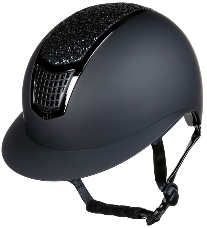 HKM kask jeździecki GLAMOUR SHIELD BLACK BLACK 59-61cm