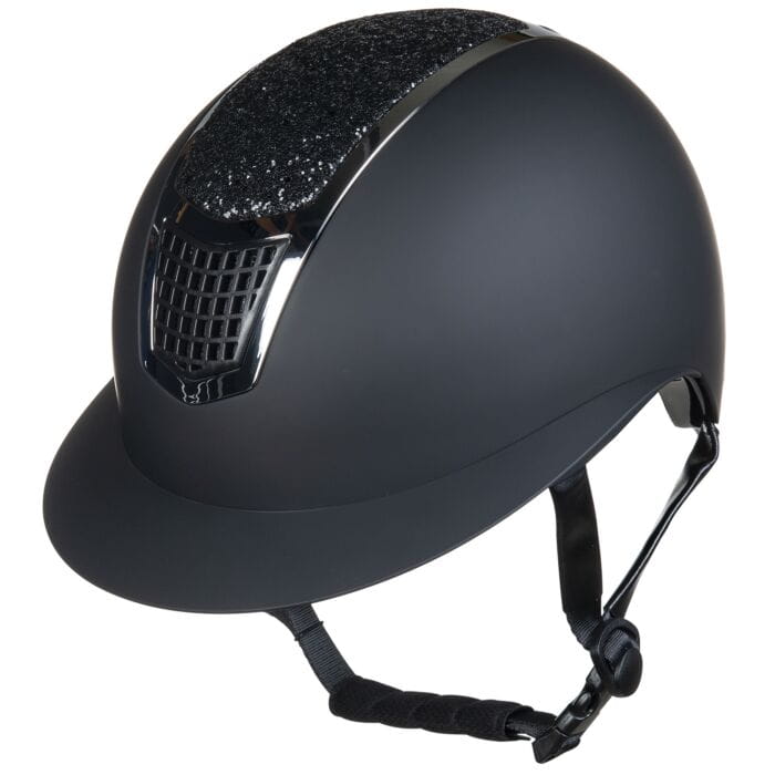 HKM kask jeździecki GLAMOUR SHIELD BLACK SILVER 59-61cm