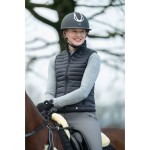 OUTLET HKM kask jeździecki ILLUSION BLACK\SHINY SILVER 52-54 cm BRAK PUDEŁKA