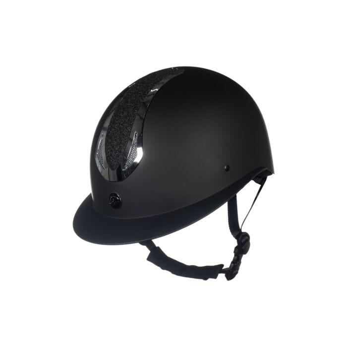 HKM kask jeździecki ILLUSION  BLACK\SHINY SILVER 55-57cm