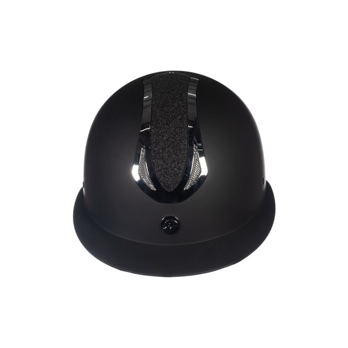HKM kask jeździecki ILLUSION  BLACK\SHINY SILVER 55-57cm