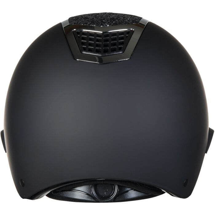 HKM kask jeździecki GLAMOUR SHIELD BLACK \ SILVER 56-58cm